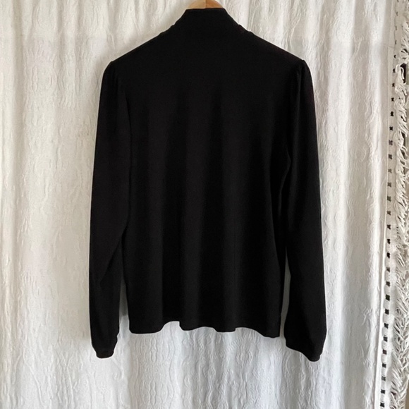 Aritzia Babaton Dressy Black Longsleeve Blouse - Picture 2 of 7